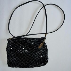 Classic Whiting & Davis Black Mesh Purse Handbag Vintage Hollywood